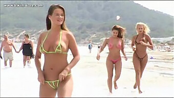 Bikini Babes On Ibiza Beach: Sexy And Ready For Fun