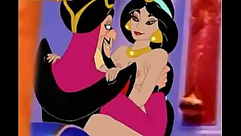 Cartoon Aladdin Als Onderdanige Figuur