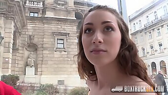 Leyla Bentho Gives A Sensual Blowjob In Public