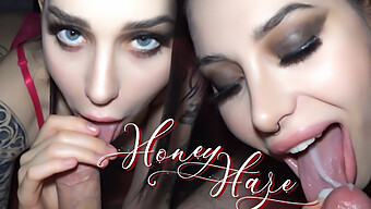 Honey Haze Gibt Einen Handjob Und Schluckt Sperma