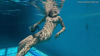 Sensual Mary Kalisy'S Alluring Performance In A Watery Setting