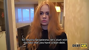 Russian Redhead Teen Trades Sex For Money To Pay Off Her Debts In Homemade Video