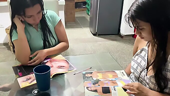 La Excitación De Las Revistas Lleva A Un Sexo Oral Y Vaginal Con Un Amigo