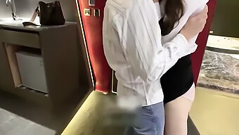 Young Asian Woman Discovers Her Male Coworker'S Large Penis And Entices Him For Sex In Part 2