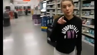 Horny Girl Satisfies Her Cravings In A Public Walmart Store