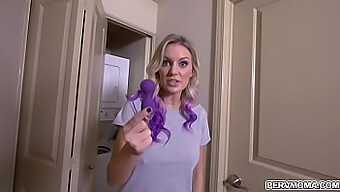 Kenzie Taylor'S Naughty Self-Pleasure With Sex Toy Exposed By Step Son