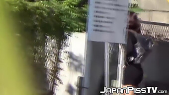 Japanese Teens Caught In Secret Peeing Sessions Around Town