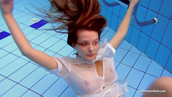 Czech Teen Zuzanna Takes A Dive In The Swimming Pool