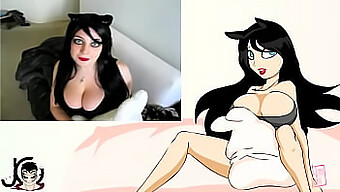 Animated Hannah Minx Showcases Her Impressive Breasts In A Captivating Gif