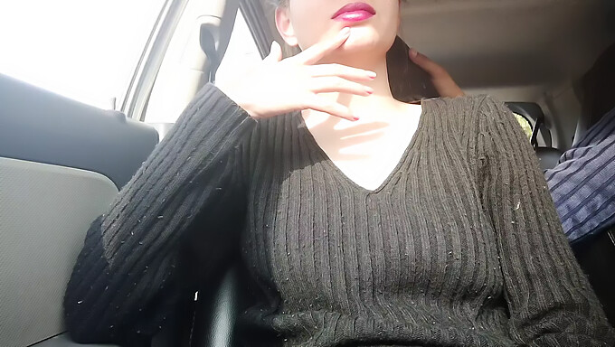 Teen Gets Handjob And Deepthroat From Friend In Car Outdoors