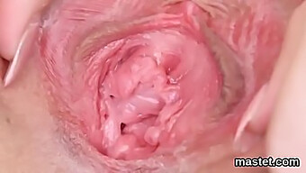 Shaved Pussy Close-Up: Izzy Delphine'S Sensual Masturbation