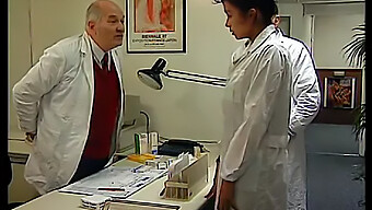 French Doctor With Large Breasts Enjoys Rough Sex In Retro Video