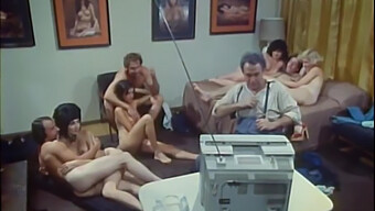 Group Sex With Hairy Women In A Retro Setting