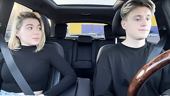 Blonde Beauty Gives Pov Blowjob In Taxi