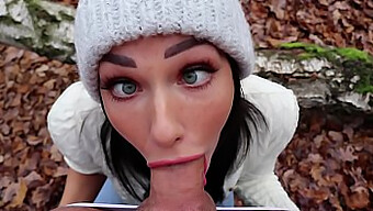 Shaiden Rogue Gives A Public Handjob And Blowjob In The Woods