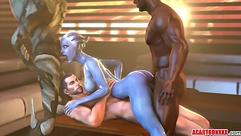 Liara T'Soni'S Big Boobs And Ass Get Rough Treatment In Porn Video