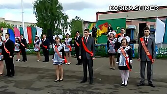 Russian Teen'S Sensual Performance In School Dance (18+)